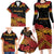 New Zealand Rugby Pacific Custom Family Matching Long Sleeve Bodycon Dress and Hawaiian Shirt Rangatira Maori Kowhaiwhai Pattern