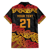 New Zealand Rugby Pacific Custom Family Matching Tank Maxi Dress and Hawaiian Shirt Rangatira Maori Kowhaiwhai Pattern