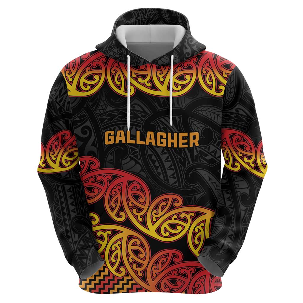 New Zealand Rugby Pacific Custom Hoodie Rangatira Maori Kowhaiwhai Pattern