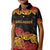 New Zealand Rugby Pacific Custom Kid Polo Shirt Rangatira Maori Kowhaiwhai Pattern