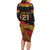 New Zealand Rugby Pacific Custom Long Sleeve Bodycon Dress Rangatira Maori Kowhaiwhai Pattern