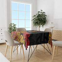 New Zealand Rugby Pacific Custom Tablecloth Rangatira Maori Kowhaiwhai Pattern