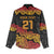 New Zealand Rugby Pacific Custom Women Casual Shirt Rangatira Maori Kowhaiwhai Pattern