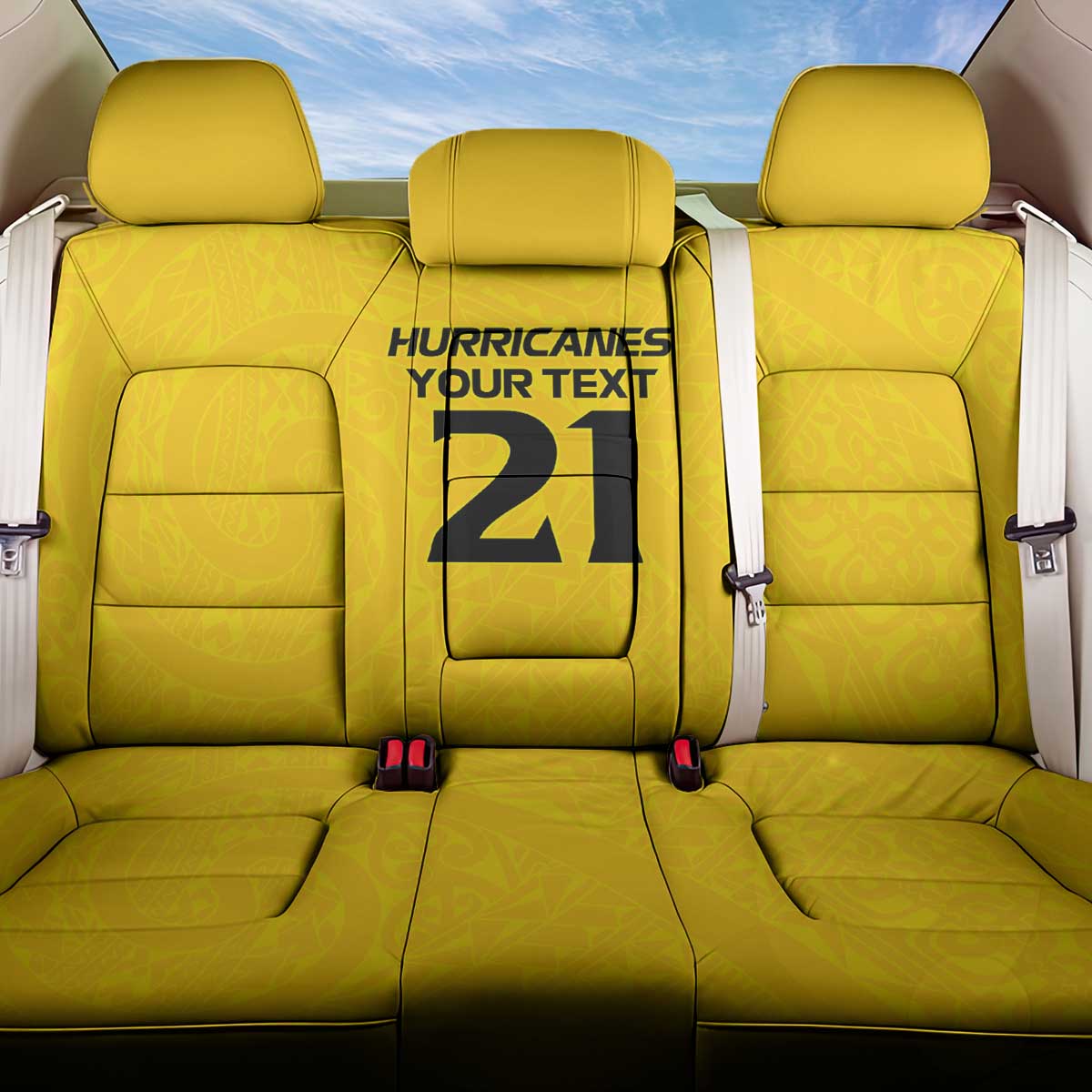 New Zealand Rugby Pacific Custom Back Car Seat Cover Hau Awhiowhio Maori Tribal Tattoo