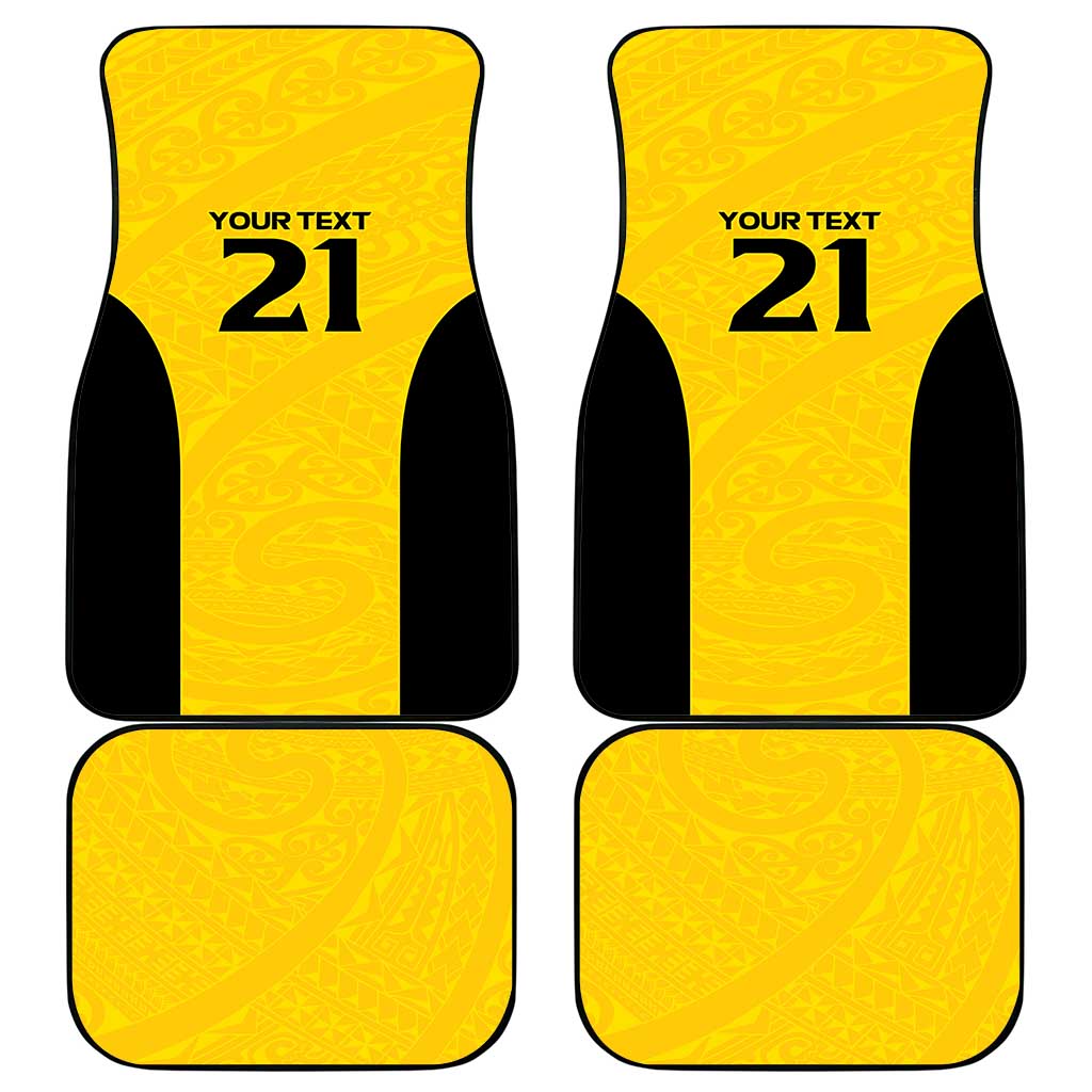 New Zealand Rugby Pacific Custom Car Mats Hau Awhiowhio Maori Tribal Tattoo