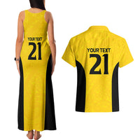 New Zealand Rugby Pacific Custom Couples Matching Tank Maxi Dress and Hawaiian Shirt Hau Awhiowhio Maori Tribal Tattoo LT9 - Polynesian Pride