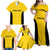 New Zealand Rugby Pacific Custom Family Matching Off Shoulder Maxi Dress and Hawaiian Shirt Hau Awhiowhio Maori Tribal Tattoo