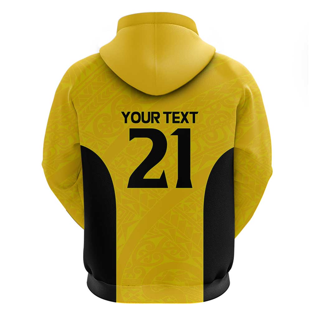 New Zealand Rugby Pacific Custom Hoodie Hau Awhiowhio Maori Tribal Tattoo