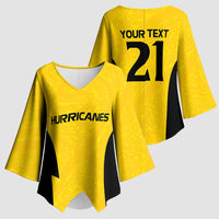 New Zealand Rugby Pacific Custom Kimono Sleeve Blouse Hau Awhiowhio Maori Tribal Tattoo - Polynesian Pride