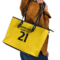 New Zealand Rugby Pacific Custom Leather Tote Bag Hau Awhiowhio Maori Tribal Tattoo LT9 - Polynesian Pride