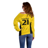 New Zealand Rugby Pacific Custom Off Shoulder Sweater Hau Awhiowhio Maori Tribal Tattoo LT9 - Polynesian Pride