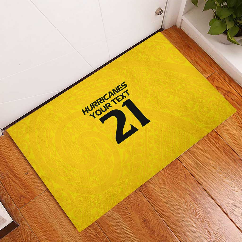 New Zealand Rugby Pacific Custom Rubber Doormat Hau Awhiowhio Maori Tribal Tattoo LT9 - Polynesian Pride
