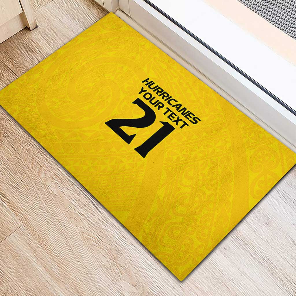 New Zealand Rugby Pacific Custom Rubber Doormat Hau Awhiowhio Maori Tribal Tattoo LT9 - Polynesian Pride