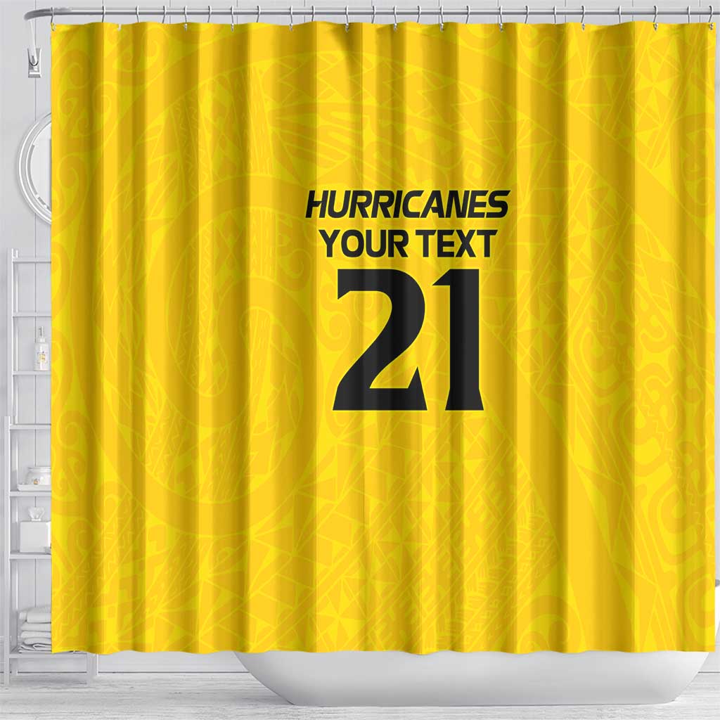 New Zealand Rugby Pacific Custom Shower Curtain Hau Awhiowhio Maori Tribal Tattoo