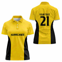 New Zealand Rugby Pacific Custom Women Polo Shirt Hau Awhiowhio Maori Tribal Tattoo