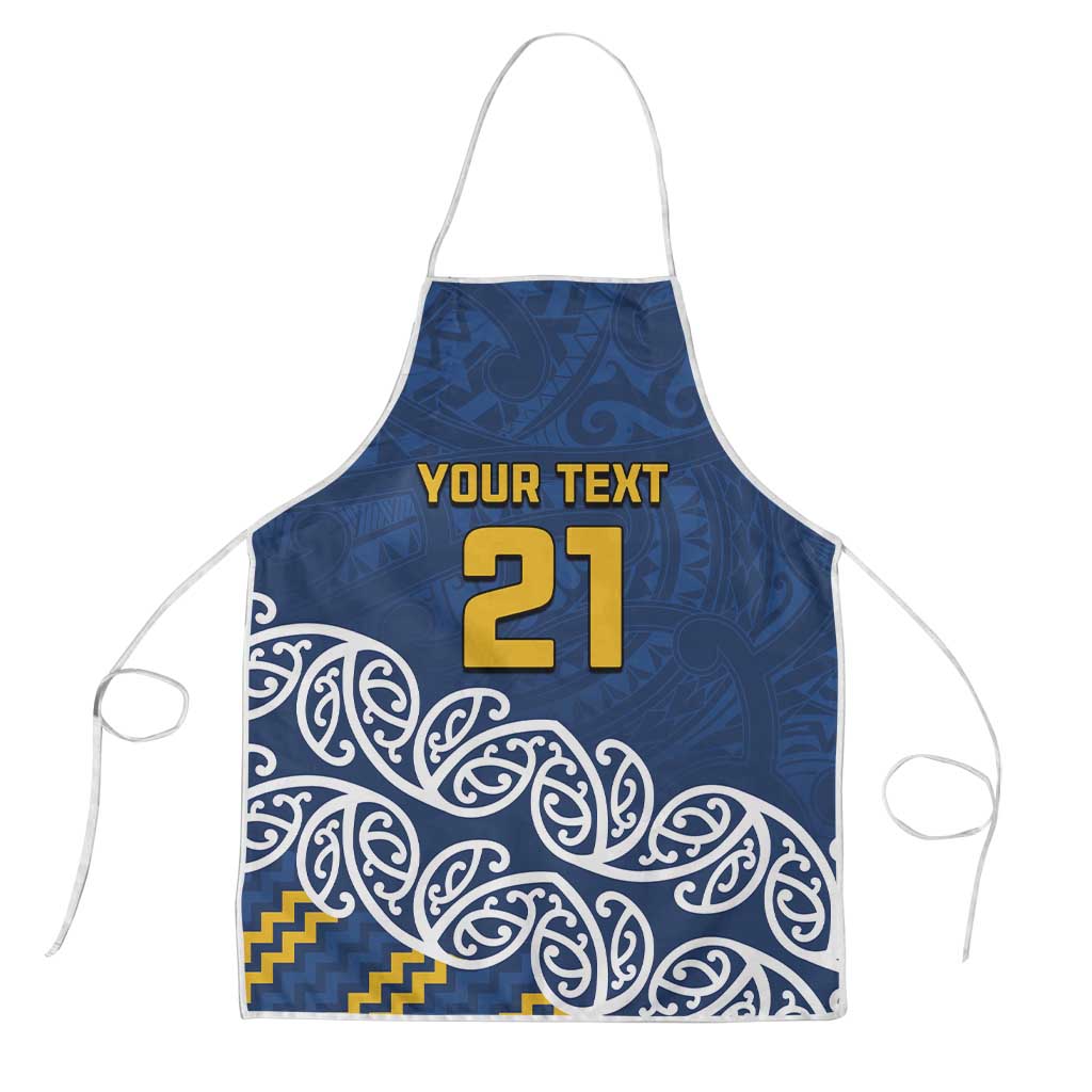 New Zealand Rugby Pacific Custom Apron Kahupeka Maori Kowhaiwhai Pattern - Polynesian Pride