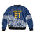New Zealand Rugby Pacific Custom Bomber Jacket Kahupeka Maori Kowhaiwhai Pattern