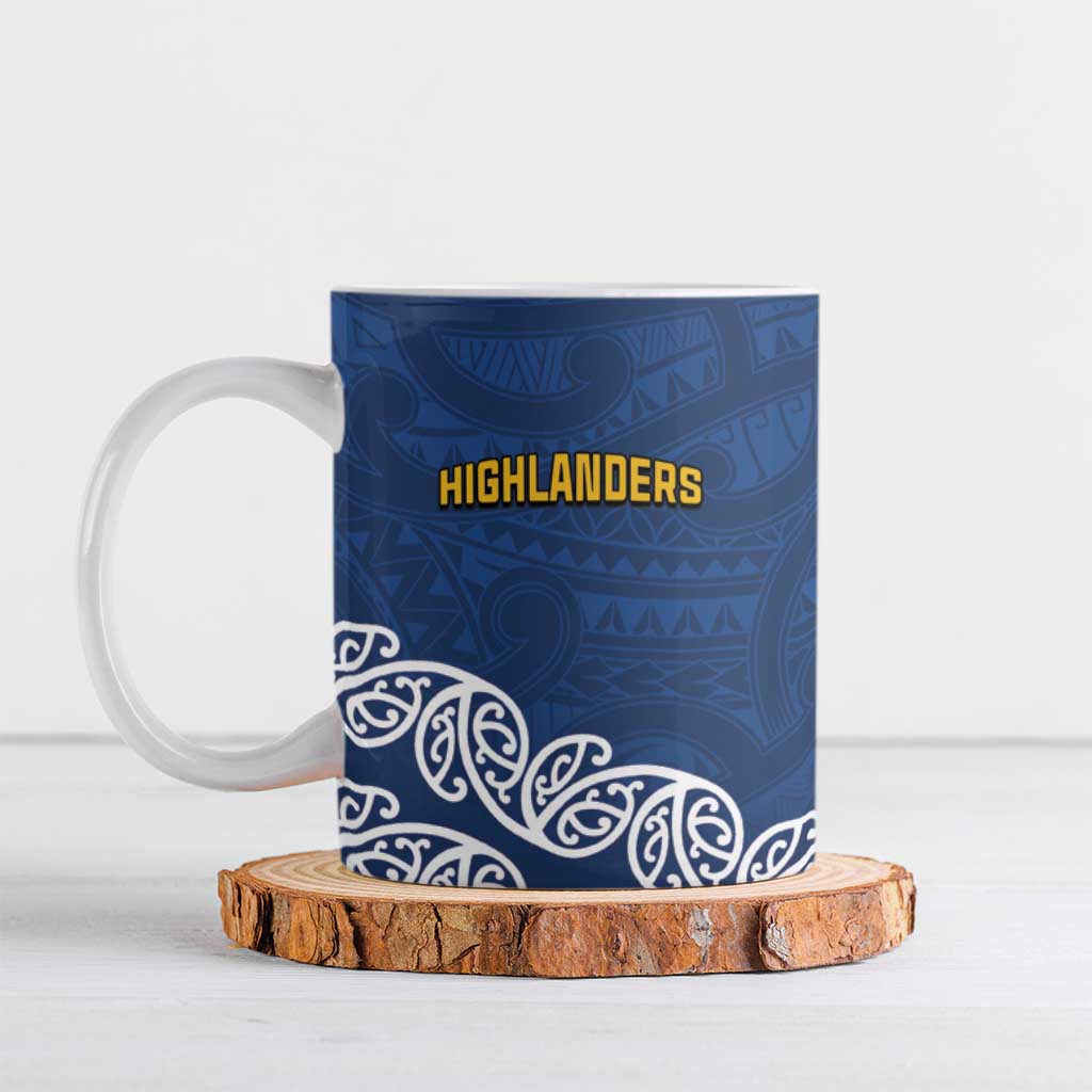 New Zealand Rugby Pacific Custom Ceramic Mug Kahupeka Maori Kowhaiwhai Pattern - Polynesian Pride
