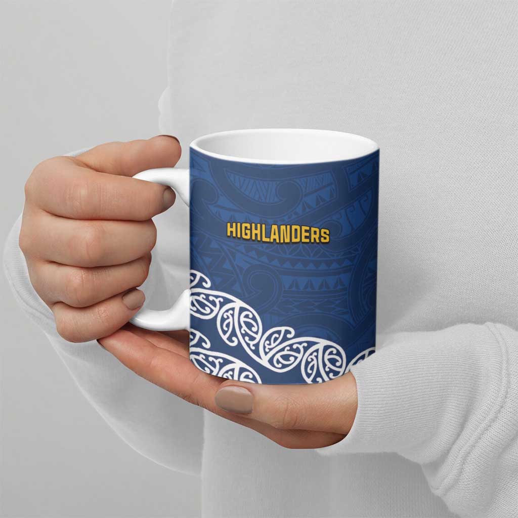 New Zealand Rugby Pacific Custom Ceramic Mug Kahupeka Maori Kowhaiwhai Pattern - Polynesian Pride