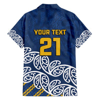 New Zealand Rugby Pacific Custom Family Matching Off The Shoulder Long Sleeve Dress and Hawaiian Shirt Kahupeka Maori Kowhaiwhai Pattern LT9 - Polynesian Pride
