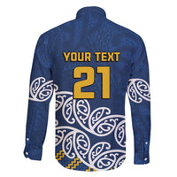 New Zealand Rugby Pacific Custom Family Matching Off Shoulder Short Dress and Hawaiian Shirt Kahupeka Maori Kowhaiwhai Pattern