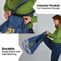 New Zealand Rugby Pacific Custom Grocery Bag Kahupeka Maori Kowhaiwhai Pattern