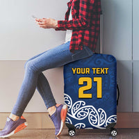 New Zealand Rugby Pacific Custom Luggage Cover Kahupeka Maori Kowhaiwhai Pattern