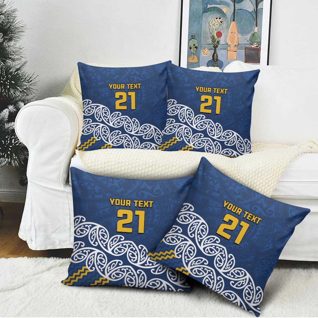 New Zealand Rugby Pacific Custom Pillow Cover Kahupeka Maori Kowhaiwhai Pattern - Polynesian Pride