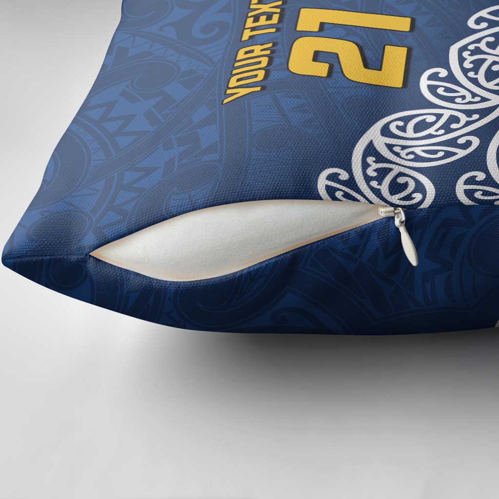 New Zealand Rugby Pacific Custom Pillow Cover Kahupeka Maori Kowhaiwhai Pattern - Polynesian Pride