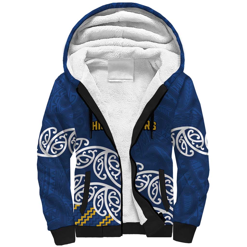 New Zealand Rugby Pacific Custom Sherpa Hoodie Kahupeka Maori Kowhaiwhai Pattern