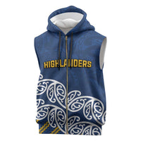 New Zealand Rugby Pacific Custom Sleeveless Zip Hoodie Kahupeka Maori Kowhaiwhai Pattern - Polynesian Pride
