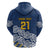 New Zealand Rugby Pacific Custom Zip Hoodie Kahupeka Maori Kowhaiwhai Pattern