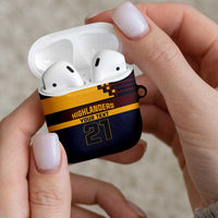 New Zealand Rugby Pacific Custom AirPods Case Kahupeka Retro 2025 Taniko Motif - Polynesian Pride