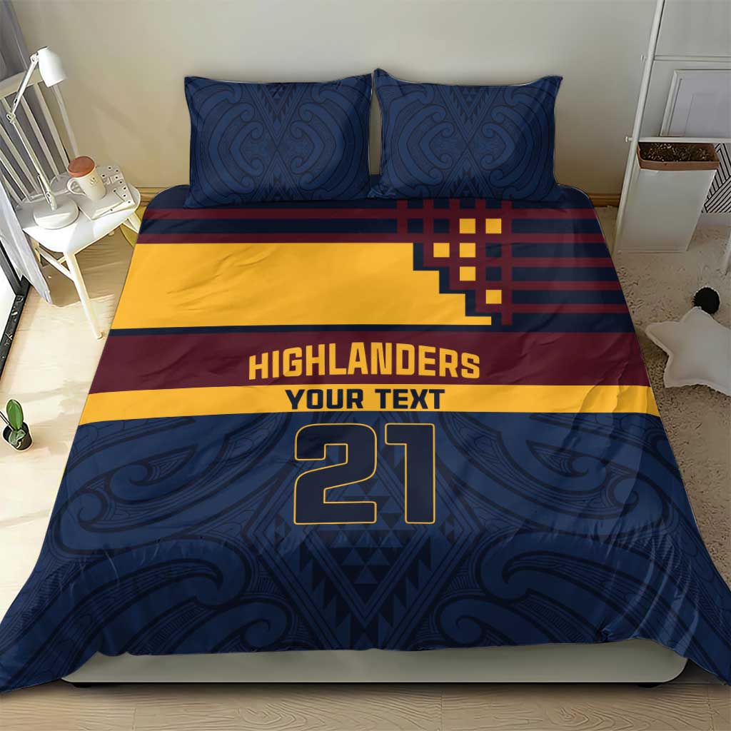 New Zealand Rugby Pacific Custom Bedding Set Kahupeka Retro 2025 Taniko Motif