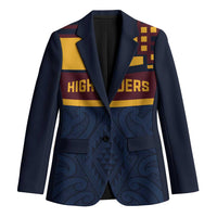 New Zealand Rugby Pacific Custom Blazer Kahupeka Retro 2025 Taniko Motif - Polynesian Pride