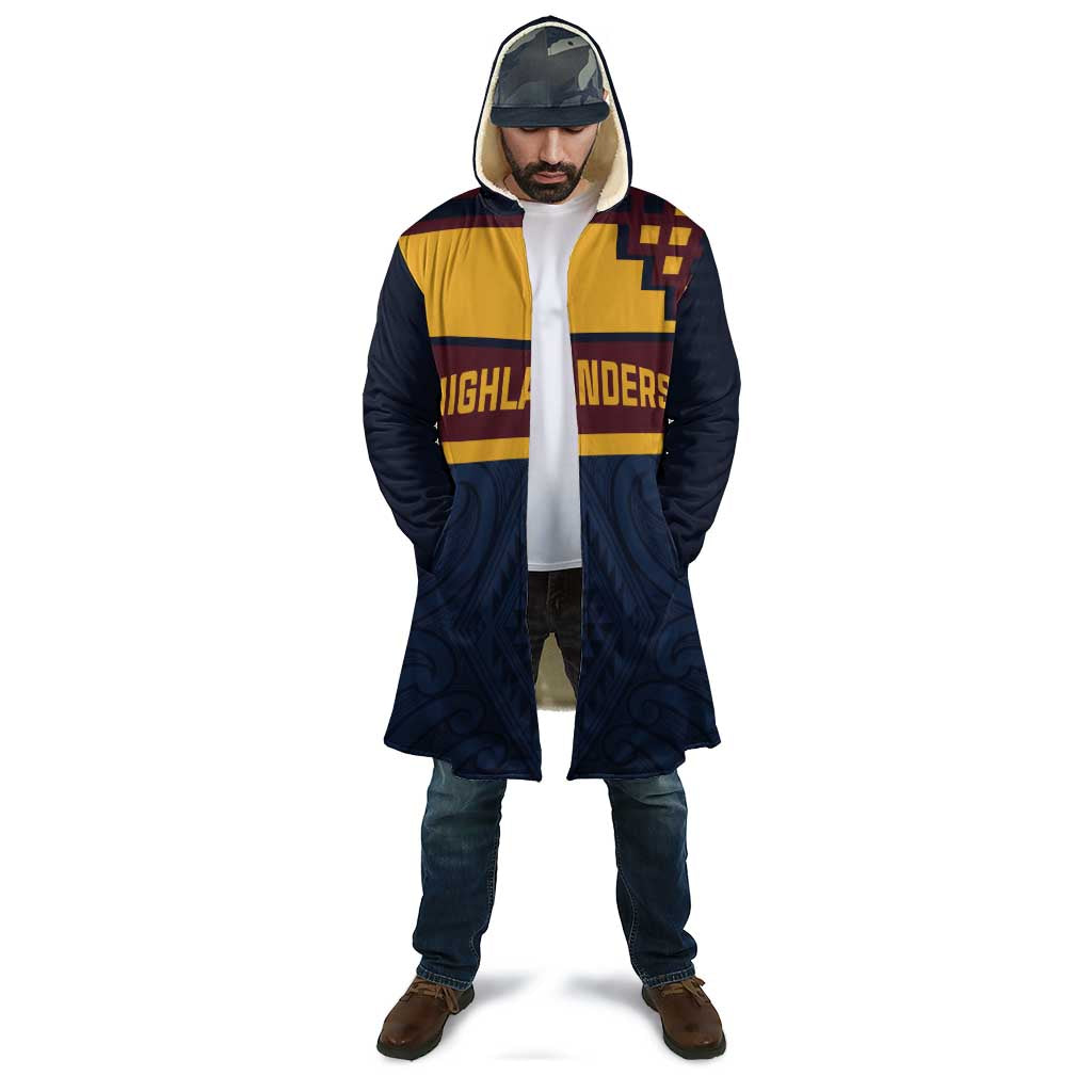 New Zealand Rugby Pacific Custom Cloak Kahupeka Retro 2025 Taniko Motif - Polynesian Pride