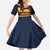 New Zealand Rugby Pacific Custom Kid Short Sleeve Dress Kahupeka Retro 2025 Taniko Motif