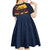 New Zealand Rugby Pacific Custom Kid Short Sleeve Dress Kahupeka Retro 2025 Taniko Motif