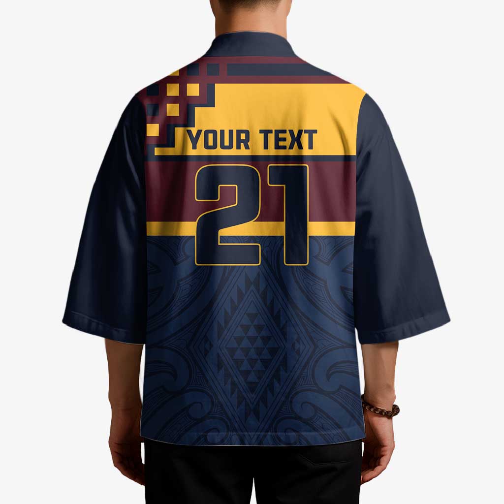 New Zealand Rugby Pacific Custom Kimono Kahupeka Retro 2025 Taniko Motif - Polynesian Pride