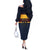 New Zealand Rugby Pacific Custom Off The Shoulder Long Sleeve Dress Kahupeka Retro 2025 Taniko Motif