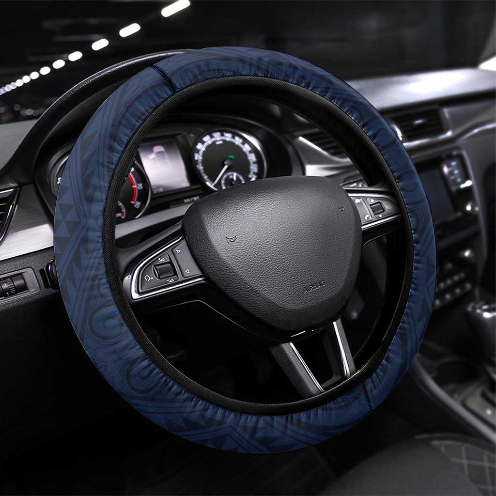 New Zealand Rugby Pacific Steering Wheel Cover Kahupeka Retro 2025 Taniko Motif