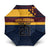 New Zealand Rugby Pacific Custom Umbrella Kahupeka Retro 2025 Taniko Motif - Polynesian Pride