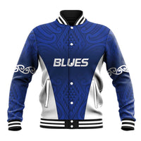 New Zealand Rugby Pacific Custom Baseball Jacket Kahurangi Auckland All Blue LT9 Unisex Blue - Polynesian Pride