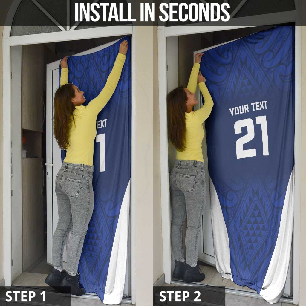 New Zealand Rugby Pacific Custom Door Cover Kahurangi Auckland All Blue - Polynesian Pride