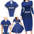 New Zealand Rugby Pacific Custom Family Matching Long Sleeve Bodycon Dress and Hawaiian Shirt Kahurangi Auckland All Blue