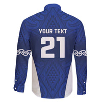New Zealand Rugby Pacific Custom Family Matching Off The Shoulder Long Sleeve Dress and Hawaiian Shirt Kahurangi Auckland All Blue LT9 - Polynesian Pride