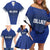New Zealand Rugby Pacific Custom Family Matching Off Shoulder Short Dress and Hawaiian Shirt Kahurangi Auckland All Blue