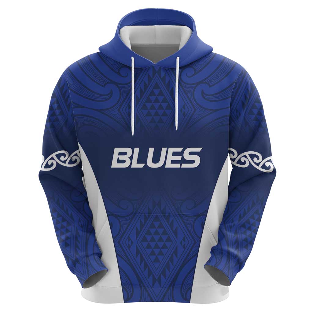 New Zealand Rugby Pacific Custom Hoodie Kahurangi Auckland All Blue
