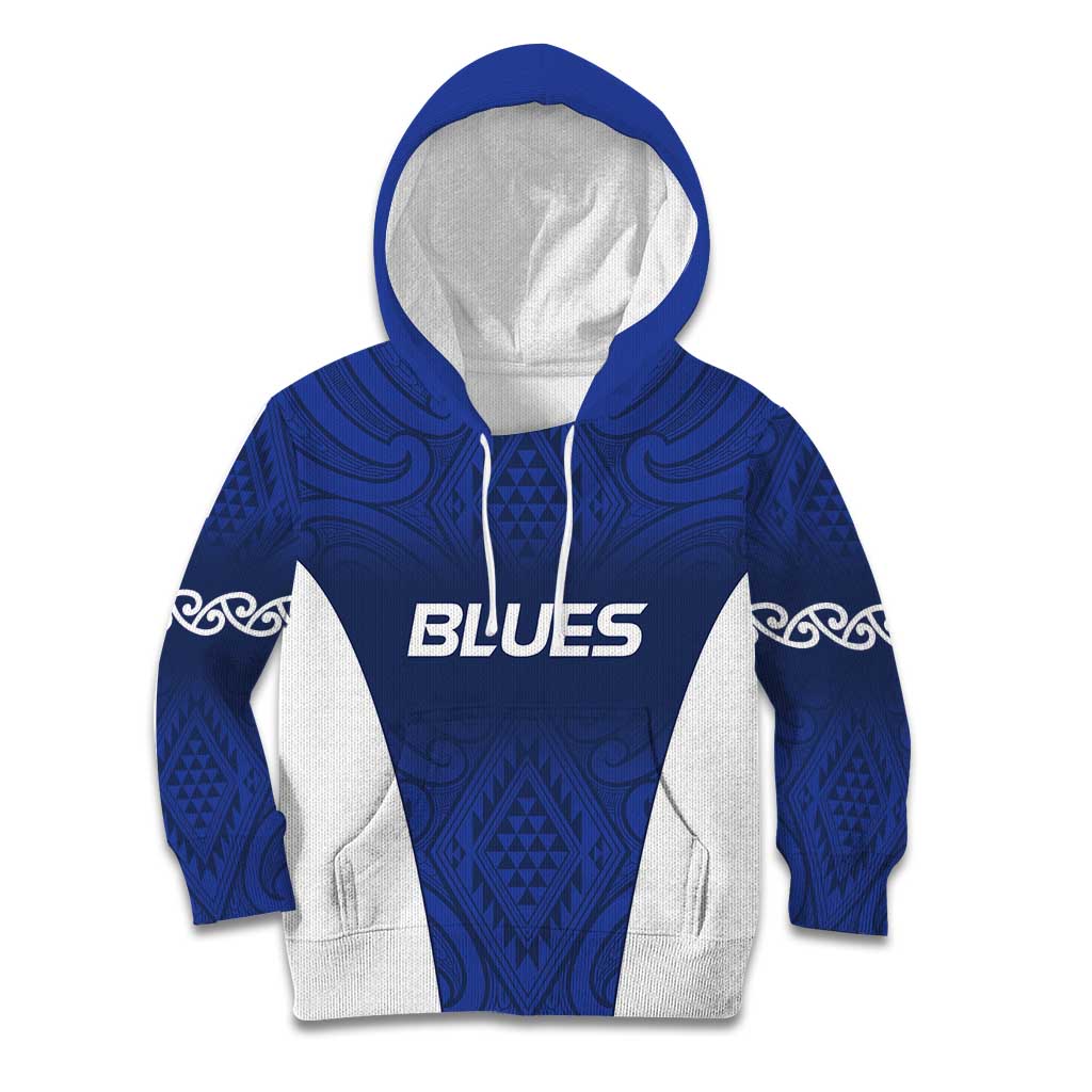 New Zealand Rugby Pacific Custom Kid Hoodie Kahurangi Auckland All Blue