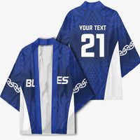 New Zealand Rugby Pacific Custom Kimono Kahurangi Auckland All Blue - Polynesian Pride